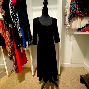 Great black sweater dress!